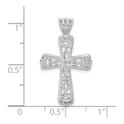 Sterling Silver Filigree Cross Pendant – view 6