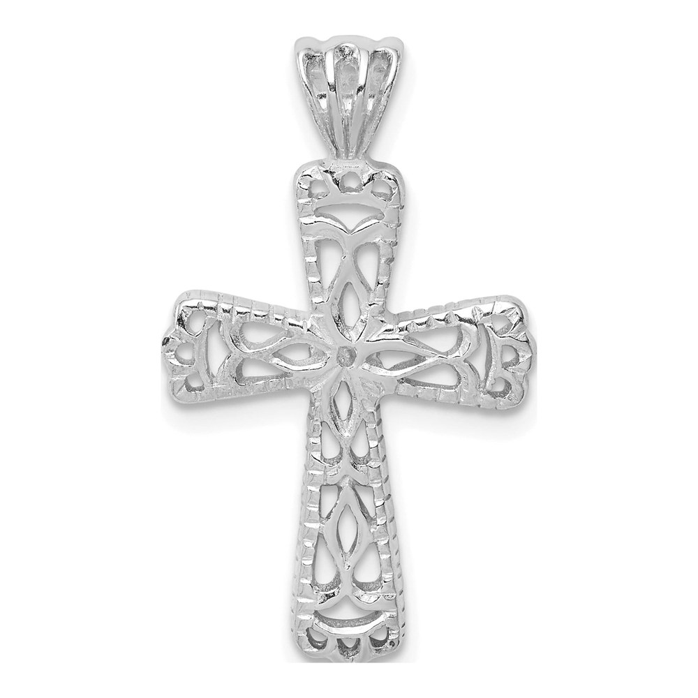 Sterling Silver Filigree Cross Pendant