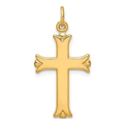 Gold-Plated Sterling Silver Cross Pendant
