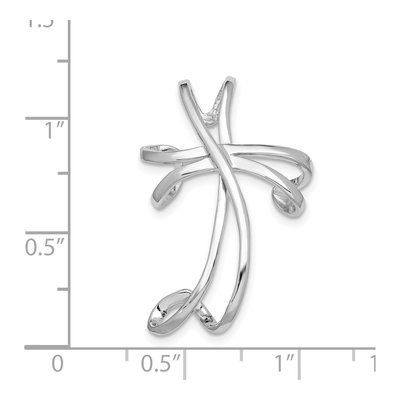 Sterling Silver Cross Slide Pendant – view 5