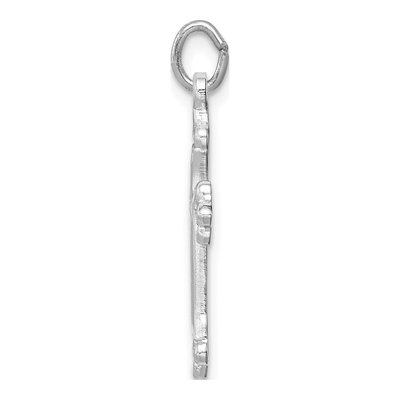 Sterling Silver Diamond-Cut Cross Pendant – view 3