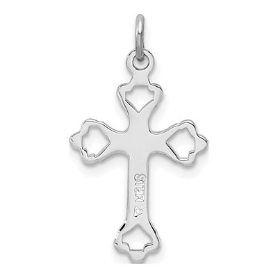 Sterling Silver Diamond-Cut Cross Pendant – view 4