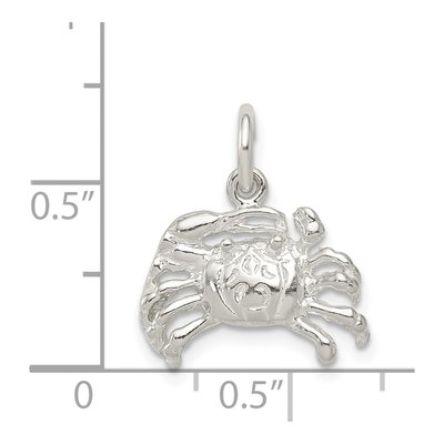 Sterling Silver Crab Charm – view 4