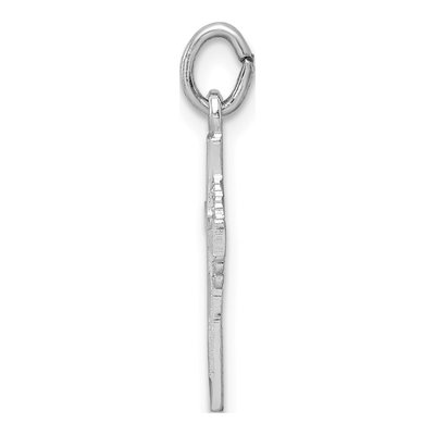 Sterling Silver Diamond-Cut Cross Pendant – view 3