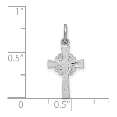 Sterling Silver Diamond-Cut Cross Pendant – view 5