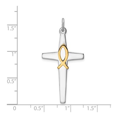Gold-Plated Sterling Silver Cross Pendant – view 5