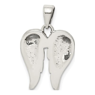 Sterling Silver Antiqued Wing Pendant – view 4