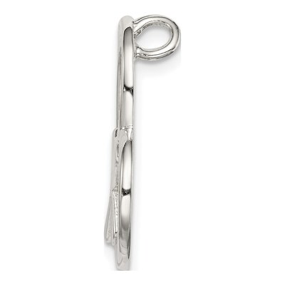 Sterling Silver Cross Heart Slide Pendant – view 3