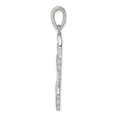 Sterling Silver Diamond Angel Pendant – view 3