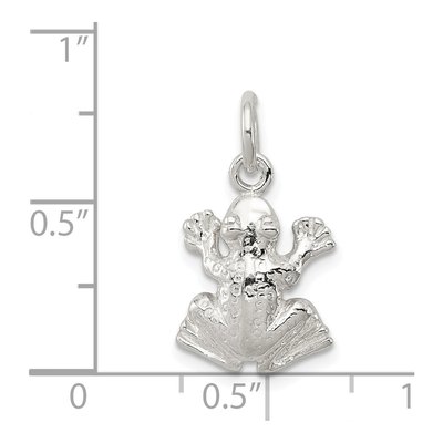 Sterling Silver Frog Pendant – view 4