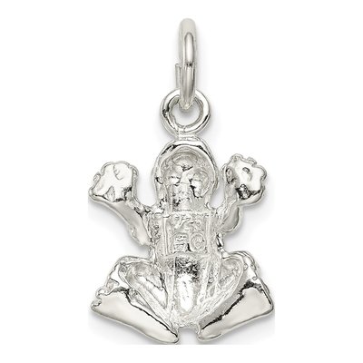 Sterling Silver Frog Pendant – view 5