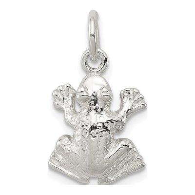 Sterling Silver Frog Pendant