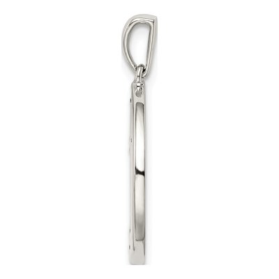 Sterling Silver CZ Libra Zodiac Pendant – view 2
