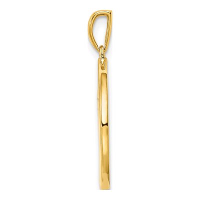 Gold-Plated Sterling Silver CZ Libra Zodiac Pendant – view 2
