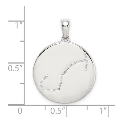 Sterling Silver CZ Scorpio Zodiac Pendant – view 4