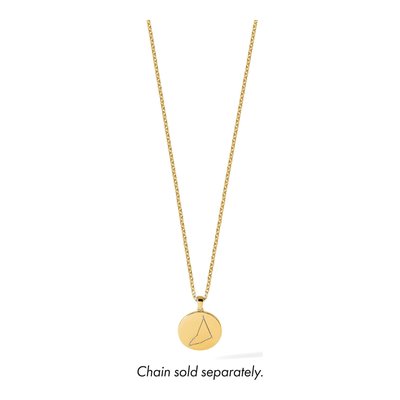 Gold-Plated Sterling Silver CZ Capricorn Zodiac Pendant – view 5
