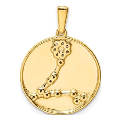 Gold-Plated Sterling Silver CZ Pisces Zodiac Pendant – view 3