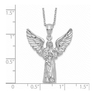 Sterling Silver Angel Ash Holder Pendant Necklace – view 4