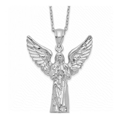 Sterling Silver Angel Ash Holder Pendant Necklace