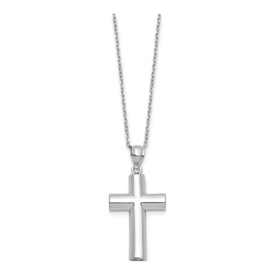 Sterling Silver Cross Ash Holder Pendant Necklace – view 3