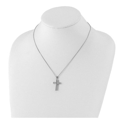 Sterling Silver Cross Ash Holder Pendant Necklace – view 5