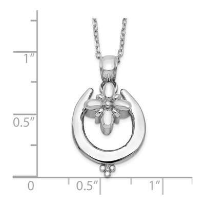 Sterling Silver Horseshoe Ash Holder Pendant Necklace – view 5