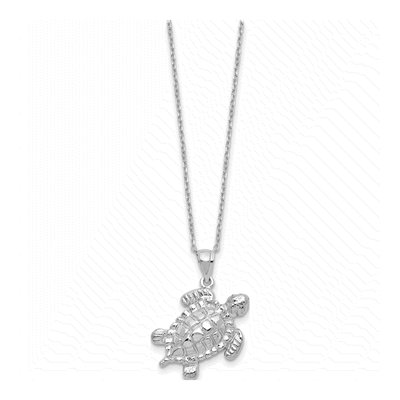 Sterling Silver Turtle Ash Holder Pendant Necklace – view 3