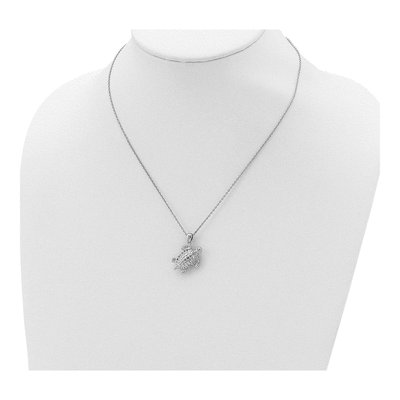Sterling Silver Turtle Ash Holder Pendant Necklace – view 6