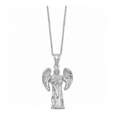 Sterling Silver Angel Ash Holder Pendant Necklace