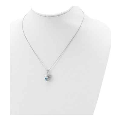 Sterling Silver December Birthstone Angel Ash Holder – view 5