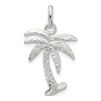Sterling Silver Palm Tree Pendant