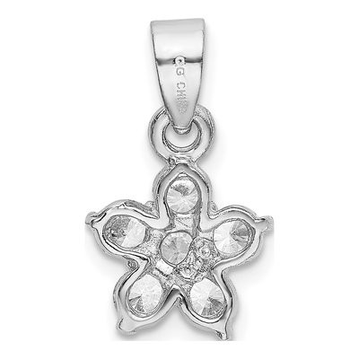 Sterling Silver CZ Star Pendant – view 4