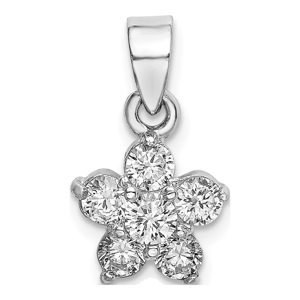 Sterling Silver CZ Star Pendant