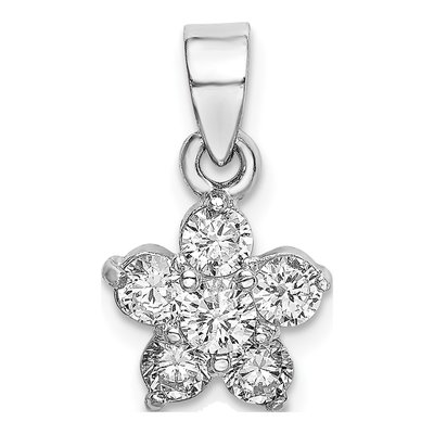 Sterling Silver CZ Star Pendant
