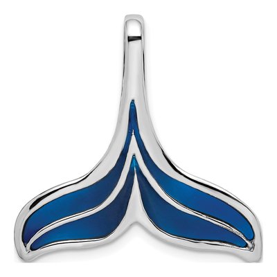 Sterling Silver Blue Whale Tail Charm