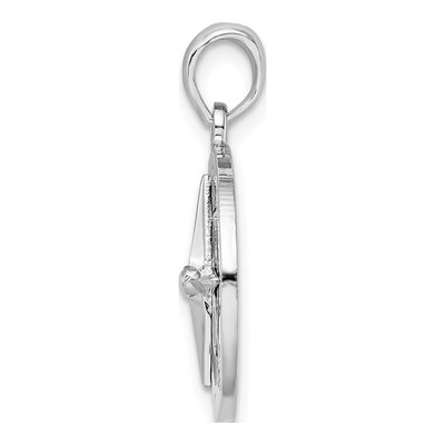 Sterling Silver Enameled Compass Pendant – view 3