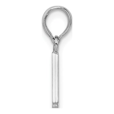 Sterling Silver Initial 'a' Block Pendant – view 3
