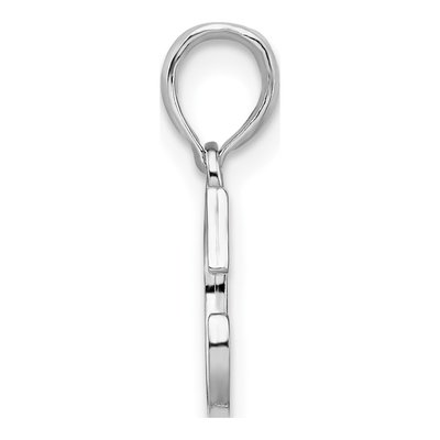 Sterling Silver Initial C Pendant – view 3