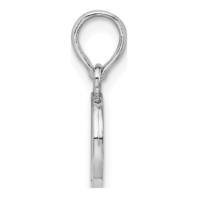 Sterling Silver Initial D Pendant – view 3