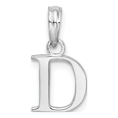 Sterling Silver Initial D Pendant