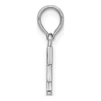 Sterling Silver Initial Block Letter Pendant – view 3