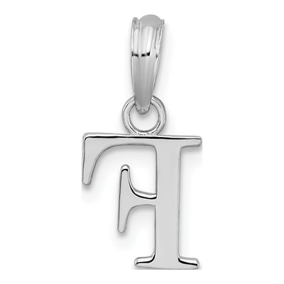 Sterling Silver Initial Block Letter Pendant – view 4