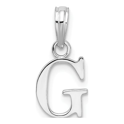 Sterling Silver Initial G Pendant