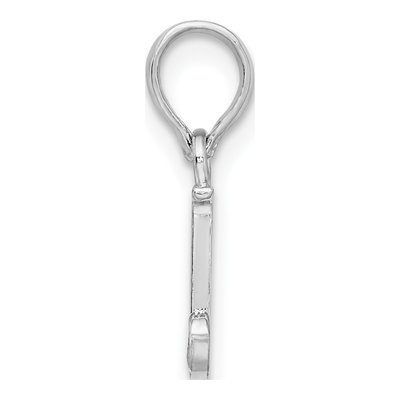 Sterling Silver Initial J Pendant – view 3