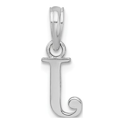 Sterling Silver Initial J Pendant – view 4