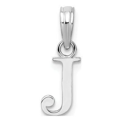 Sterling Silver Initial J Pendant