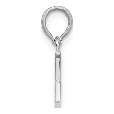 Sterling Silver Block Initial L Pendant – view 3