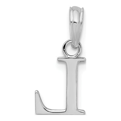 Sterling Silver Block Initial L Pendant – view 4