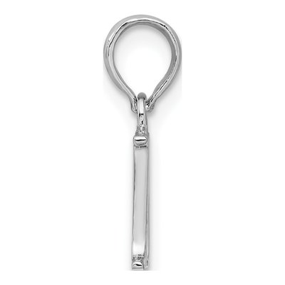 Sterling Silver Initial M Pendant – view 3