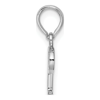 Sterling Silver Initial P Pendant – view 3